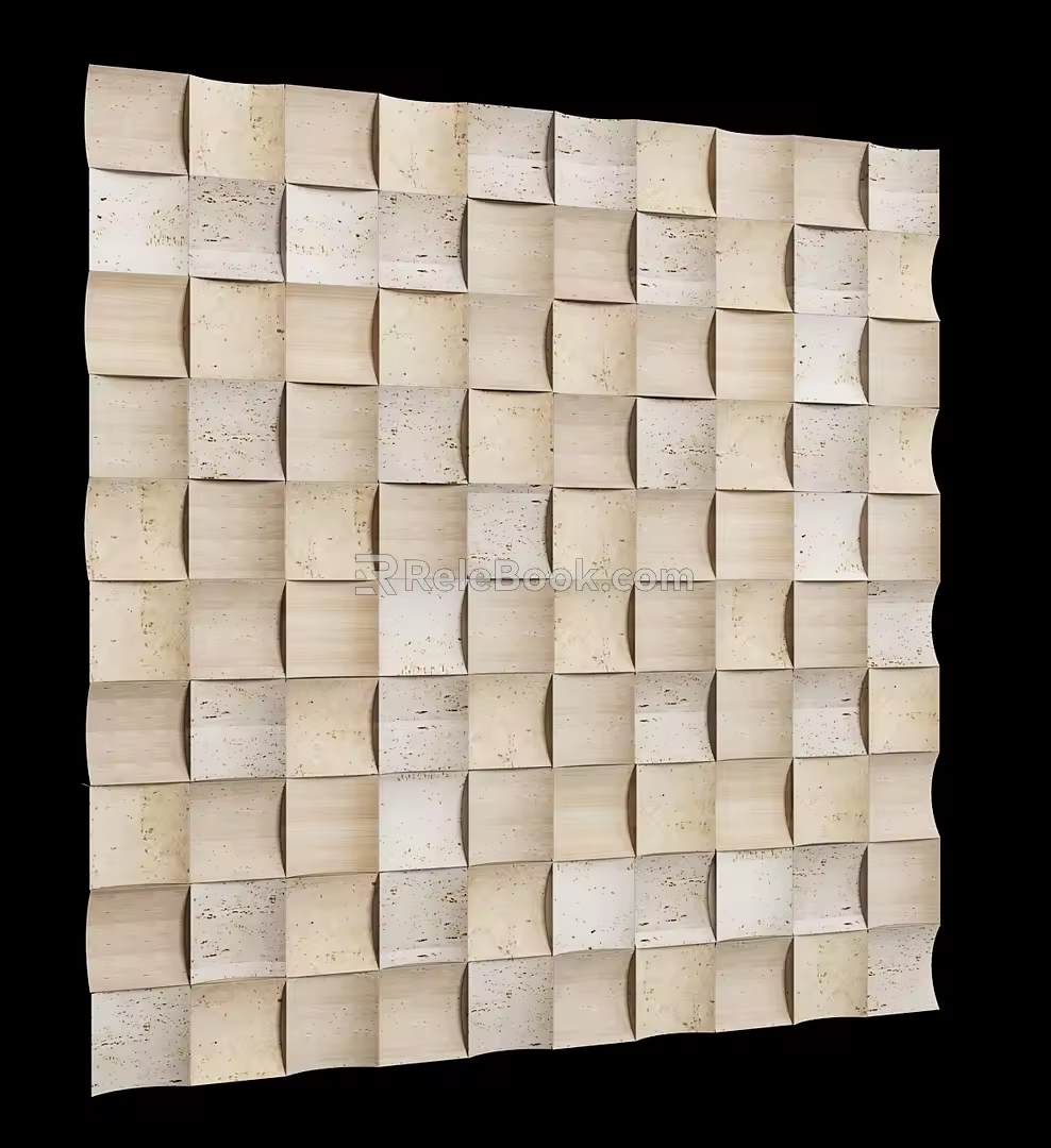 Modern Wall Texture Wall Modeling 3d model