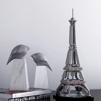 modern ornaments ornaments iron tower 3d model