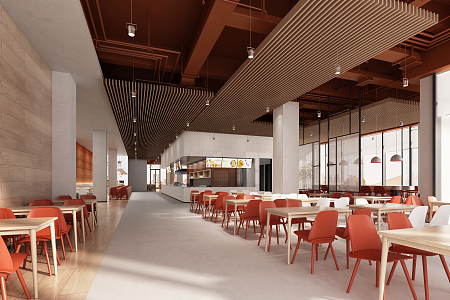 Modern Restaurant 3d model