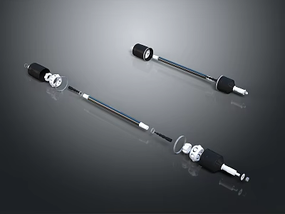 High Quality Automotive Drive Shafts With Metal Construction And Universal Joints 3d model