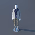 Modern Model Clothing Model 3d model