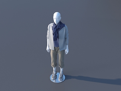 Modern Model Clothing Model 3d model