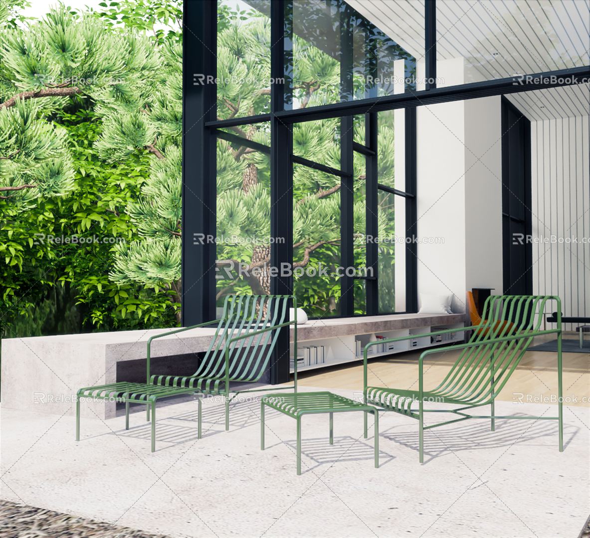 Modern Outdoor Chair Green Outdoor Chair model