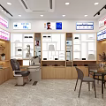 Eyewear Specialty Store With Glass Window Showcases Bright Lighting And Interior Eyeglasses Displays