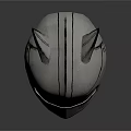 Silver Metallic Helmet With Cat Ear Design And Yellow Futuristic Visor
