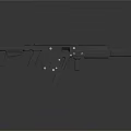 Modern Tactical Firearm With Black Metal Construction And Sleek Grip Design