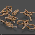 Handmade Decorative Rope Knots For Household Accessories With Natural Material Designs