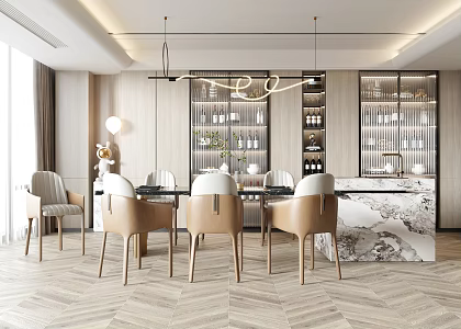 Modern Restaurant 3d model