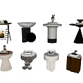 Several combinations of sides and corners 3d model