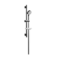 Modern Shower System With Handheld Showerhead Slide Bar And Metal Construction