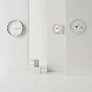 Nordic Clock Wall Clock 3d model