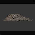 Pile of Natural Garden Soil With Small Stones And Fine Particles