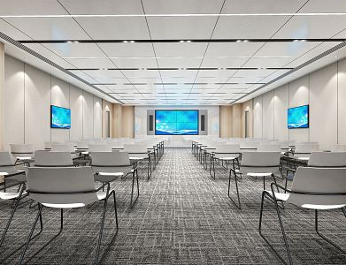 Modern Meeting Room Multi-function Room 3d model