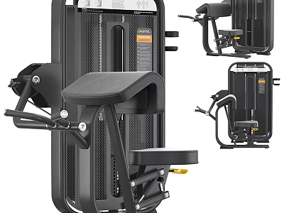 Multifunctional Gym Fitness Equipment For Strength Training With Adjustable Seat And Handles 3d model