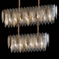 Modern crystal chandelier 3d model