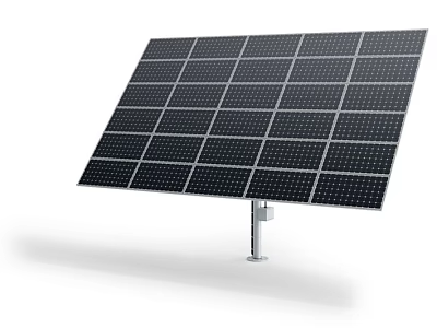 Industrial Solar Panel High Efficiency Photovoltaic Module With Mounting Bracket For Renewable Energy Generation 3d model