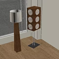 Middle style floor lamp 3d model