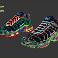 Black Mesh Upper Sneakers With White Cushioned Soles And Modern Design