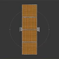 Solar Panel As Daily Electrical Appliance With Yellow Panels White Stand And Gray Base