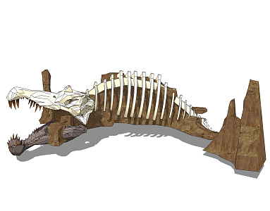 Modern Bone Dinosaur Bone 3d model