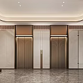 Elevator hall 3d model