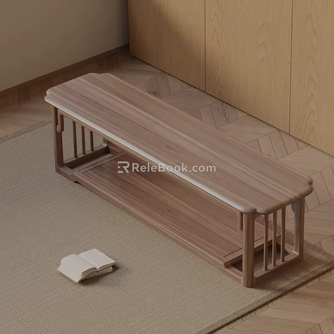 Modern shoe changing stool 3d model