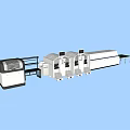 Modern placement machine 3d model