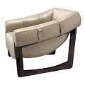 Single Sofa Sofa Chair Fabric Sofa 3d model