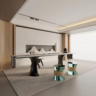 Modern Tea Room 3d model