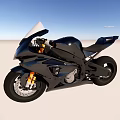 Black Sport Motorcycle With Sleek Aerodynamic Body And Stylish Seat Design