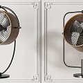 Colorful Air Cooling Fans With Handheld Cartoon Designs And Tabletop Metal Wood Frames