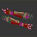 Modern mechanical hand robot 3d model
