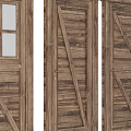 Industrial LOFT Barn Door 3d model