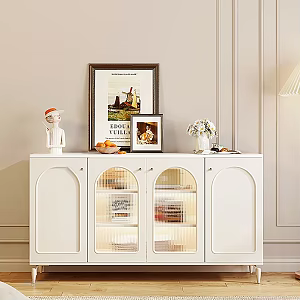 Modern Sideboard Cream Sideboard 3d model
