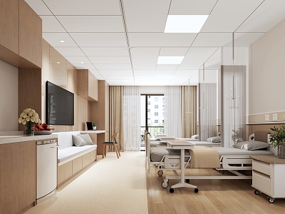 hospital ward 3d model