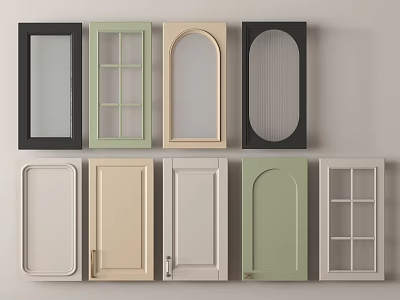 Variety Of Wardrobe Door Styles And Designs 3d model
