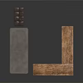 Modern Furniture Set With Metal Frame Long Table And Wooden L Shaped Bench