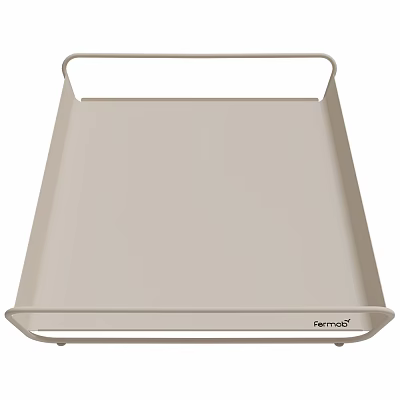 Beige Tray With Handle By ferm LIVING For Modern Home Decor 3d model