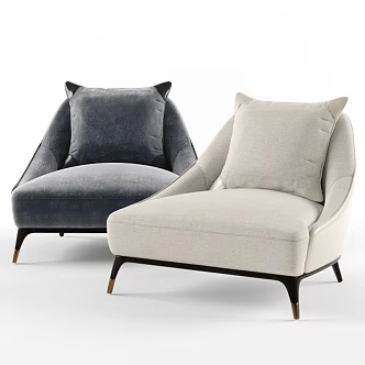 Modern single lounge chair 3d model