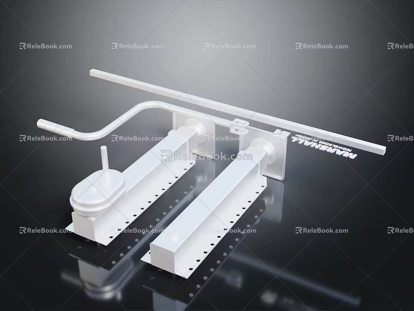 Iron frame large iron frame iron frame house factory industrial iron frame iron ladder rigid ladder work frame rigid scaffold 3d model
