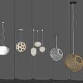 Modern chandelier 3d model