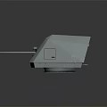 White Industrial Device With Long Rod Cabin Door And Stable Base Structure 3d model