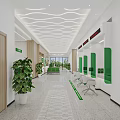 Modern Rural Credit Cooperative Bank Interior With Self service Kiosks Green Plants And Bright Lighting
