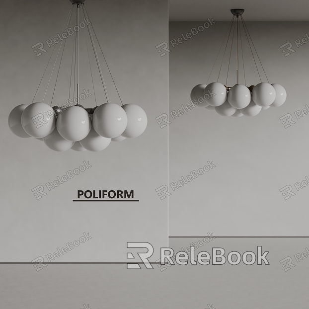 poliform modern chandelier multi-ball chandelier model