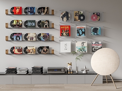 Modern record ornaments vinyl record disc audio bookcase model