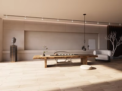 New Chinese style living room 3d model