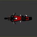 Ducati Motorcycle with Black Red Color Scheme and Modern Sporty Design Features