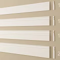 White Decorative Molding Lines With Various Sizes 150 160 180 200
