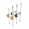Modern Wall Lights With Gold Black Silver Finishes And Cylindrical Clear Glass Design