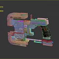 Futuristic Sci Fi Transparent Weapon With Metallic Parts And Red Grip